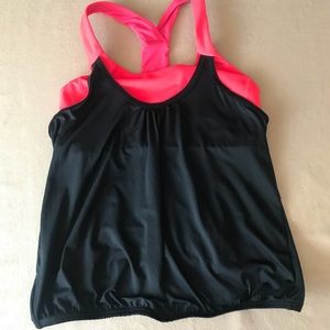 Zella black fitness/yoga exercise top